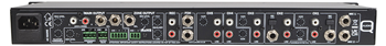 2 Zone Installation Mixer with 6 Stereo Inputs + 2 Mic Inputs